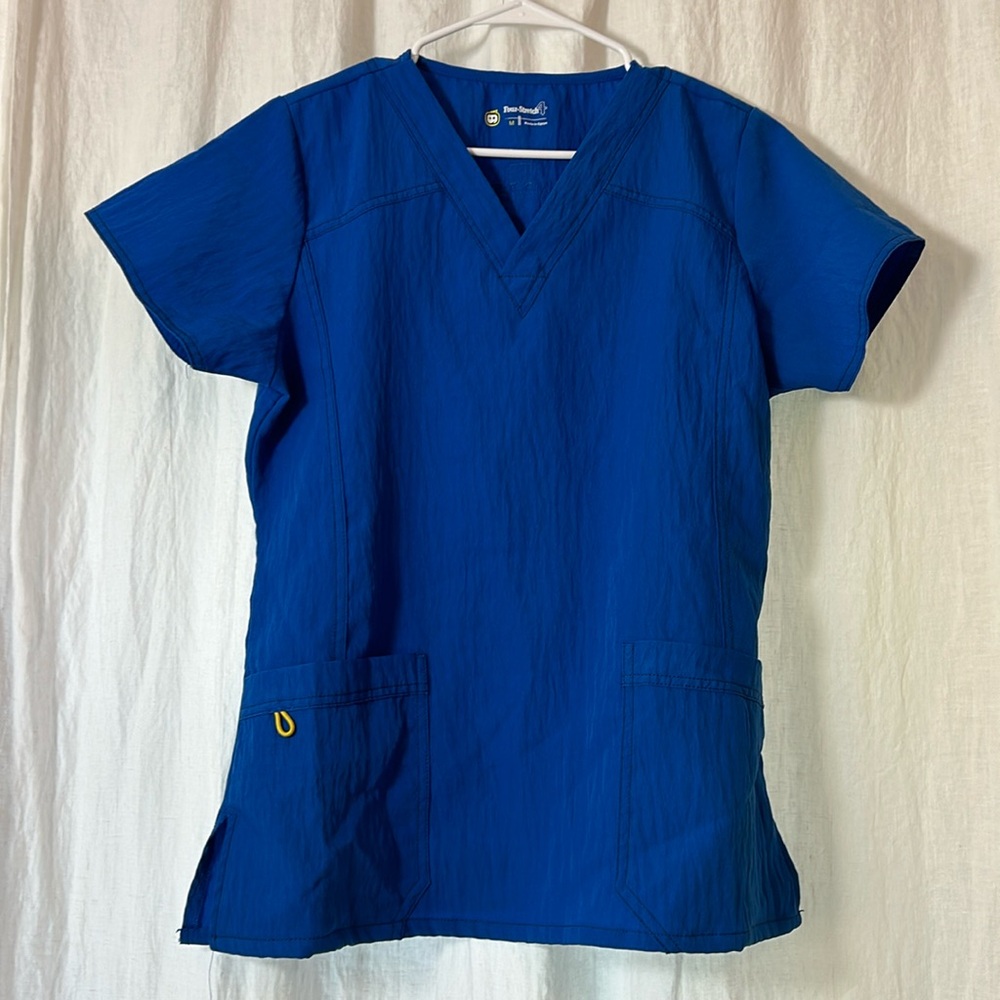 Blue scrub top